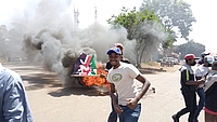 Protesters in Nyeri town