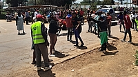 Chaos erupted at Karatina town as supporters of Mathira MP Eric Wamumbi and those of former Deputy President Rigathi Gachagua clashed