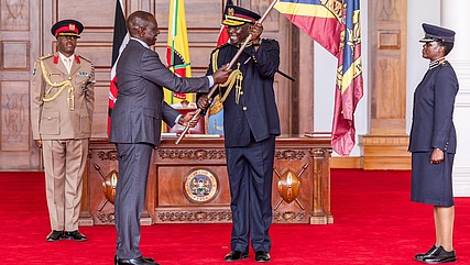 President Ruto with IG Kanja