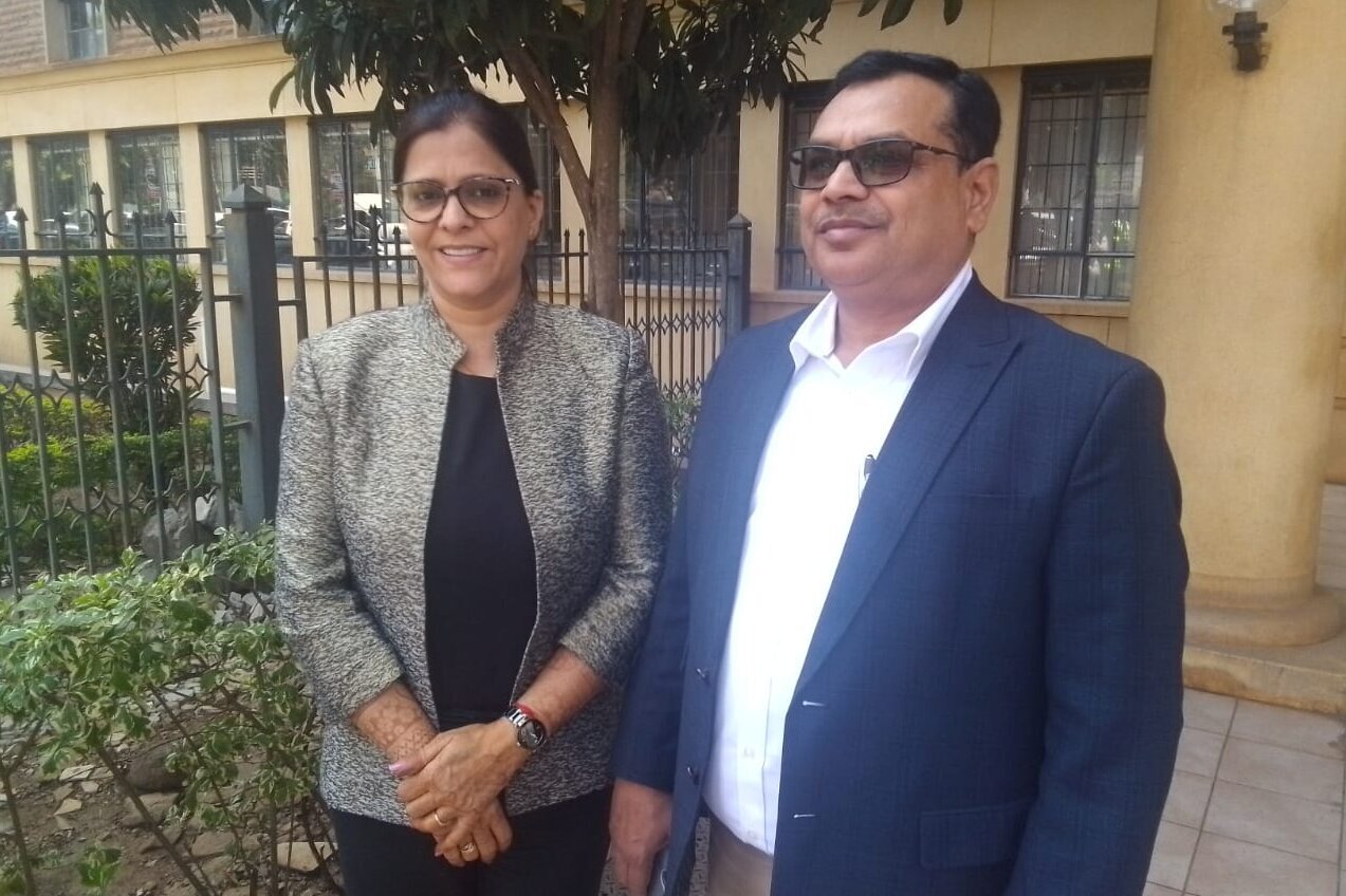 Shailesh Kumar Rai and his wife Ranjeeta Pandey Rai