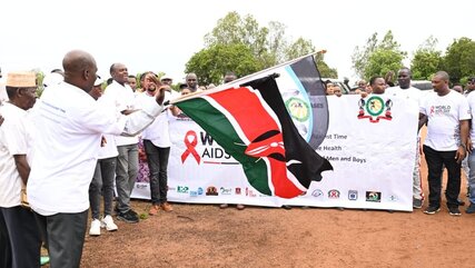 HIV & AIDS walk at Lunga Lunga