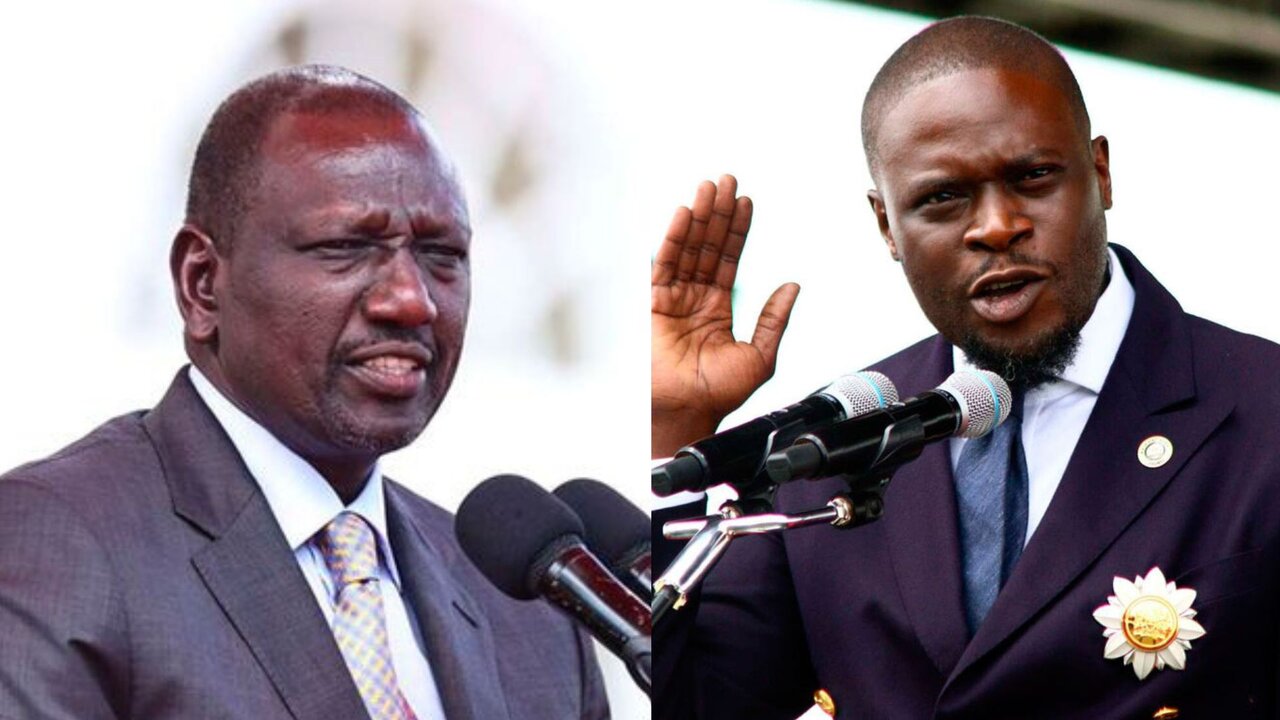President William Ruto and Nairobi Governor Johnson Sakaja.