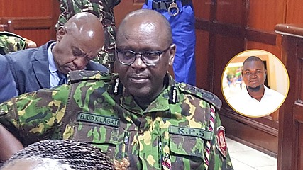 Mr Eliud Lagat and deceased Albert Ojwang