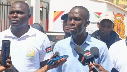 Thomas Nyakundi with Bernard Mayaka