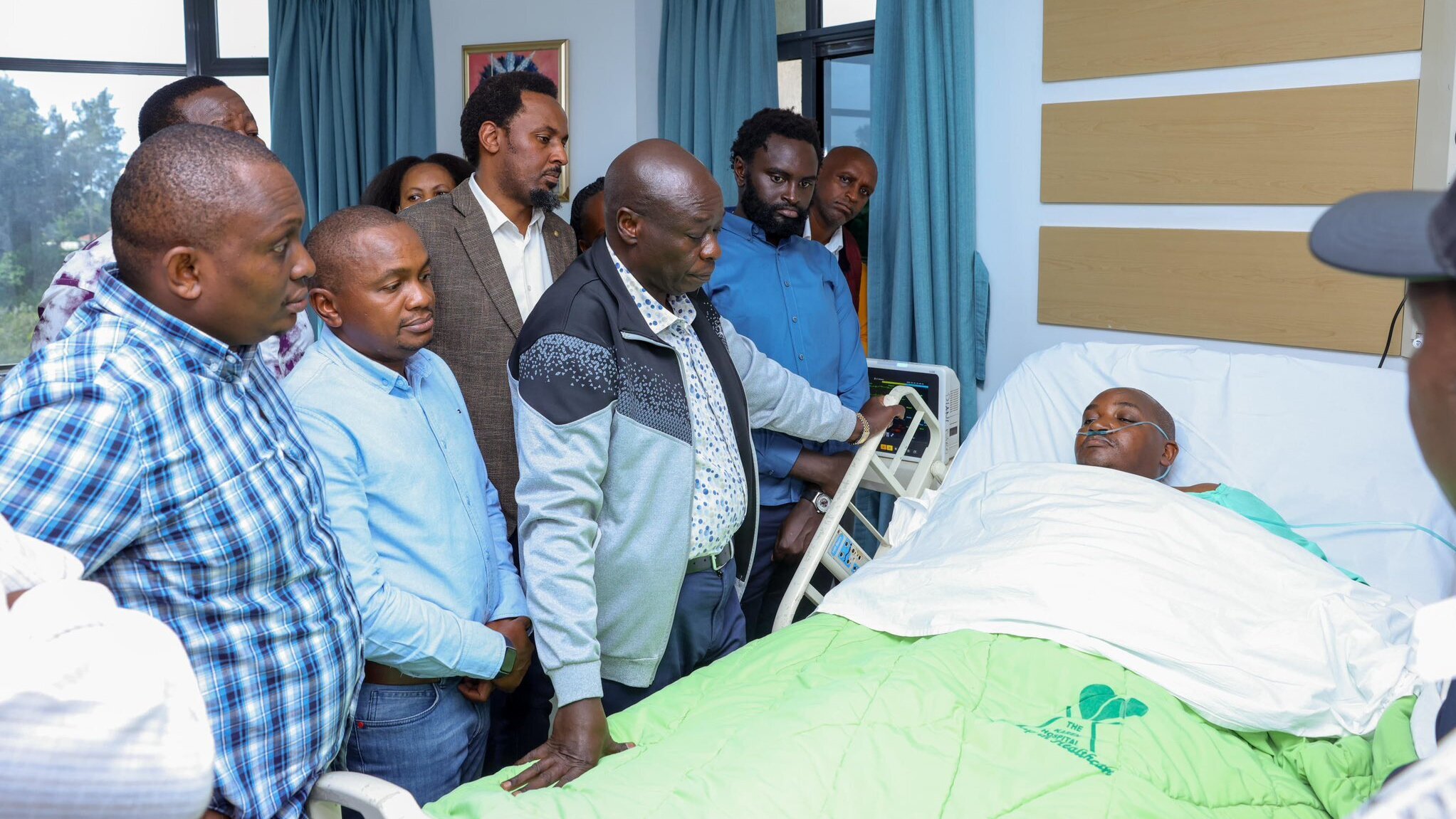 Hospitalised Juja MP George Koimburi