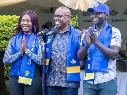 Jimi Wanjigi with Dangote and Candy