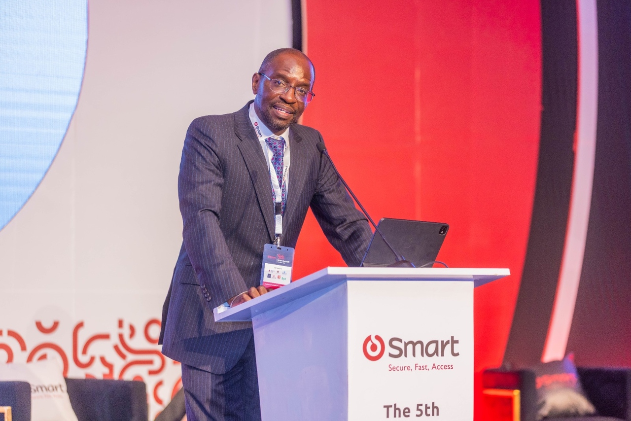 Chairman of the Board, Smart Applications International, Andrew Musangi, speaking during the Fifth Smart Summit at Safari Park Hotel in Nairobi on March 19, 2026