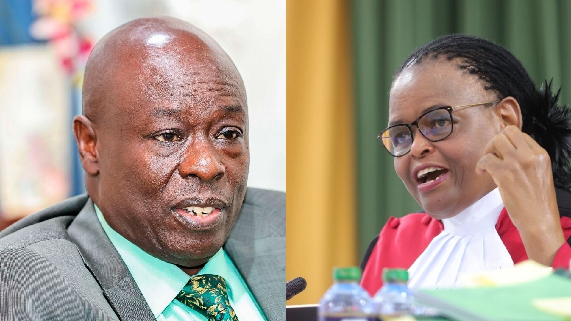 Rigathi Gachagua and Martha Koome