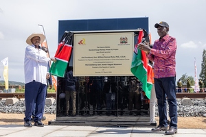 Ruto launches Kisumu-Malaba SGR extension in distinguished presence of Museveni