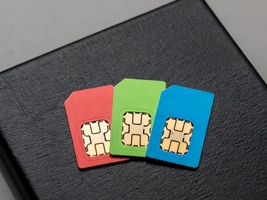 Three simcards.