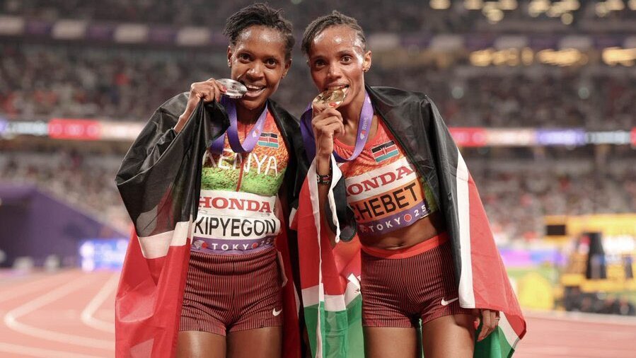 Beatrice Chebet and Faith Kipyegon