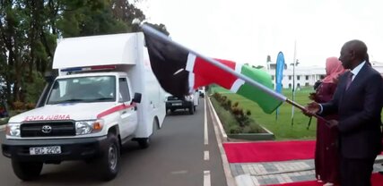 President William Ruto presided over the ceremony at State House, Nairobi, where the donation was formally flagged off