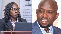LSK President Faith Odhiambo and Interior CS Kipchumba Murkomen
