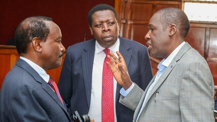 Kalonzo with Eugene Wamalwa