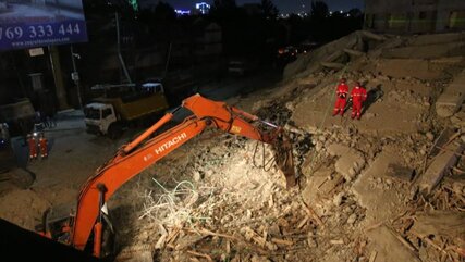 Rescue operation at South C building collapse site