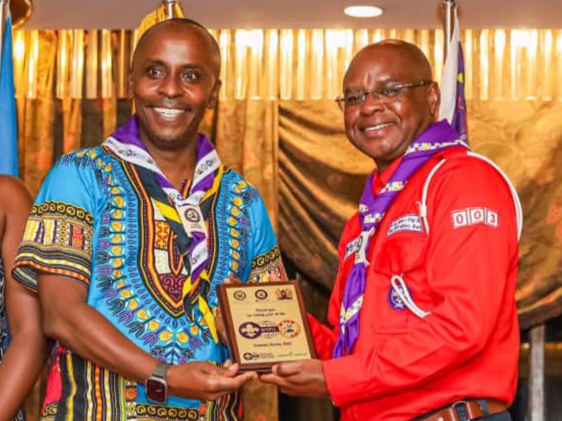 John Kiarie with Speaker Amason Kingi