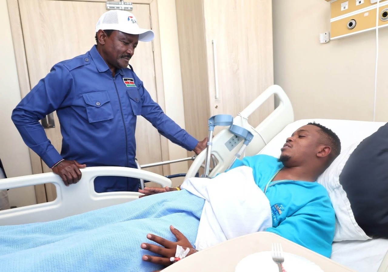 Kalonzo Musyoka visits hospitalised businessman Sammy Kioko
