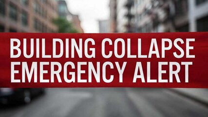 Building collapse emergency alert