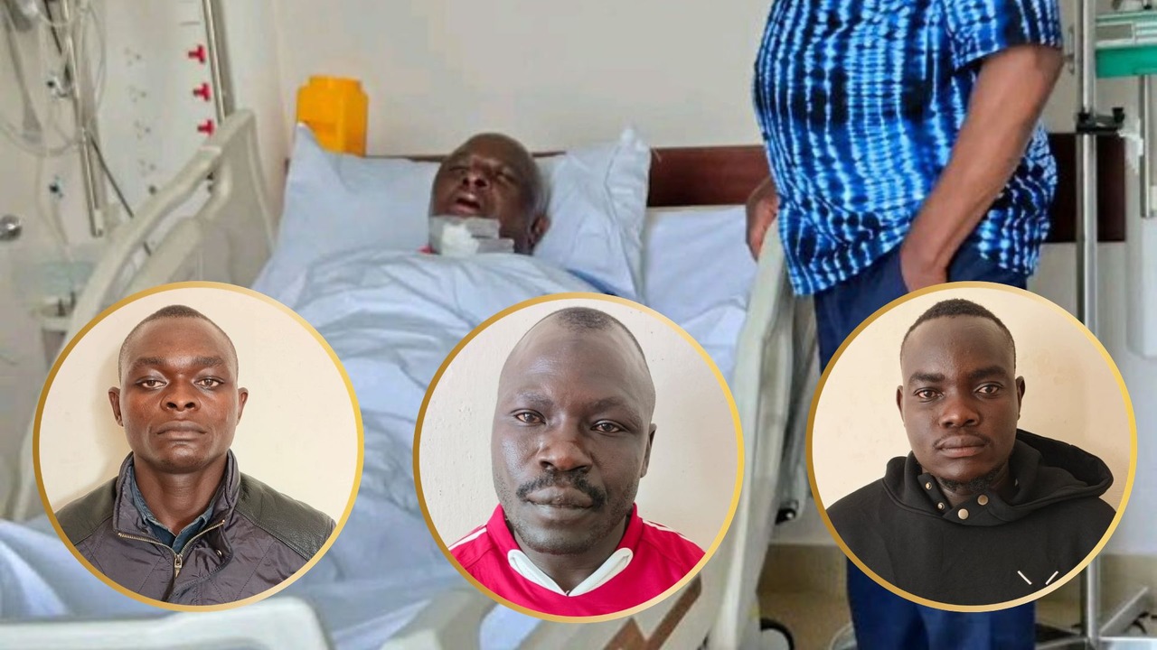 Photos shared by the DCI saying they are the arrested suspects in the assault of Vihiga Senator