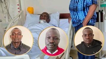 Photos shared by the DCI saying they are the arrested suspects in the assault of Vihiga Senator