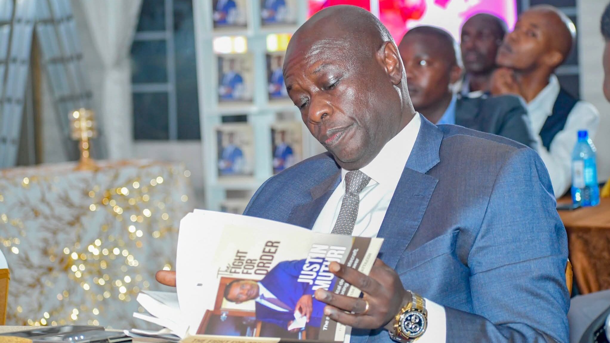 Rigathi Gachagua reads 'The Fight For Order'