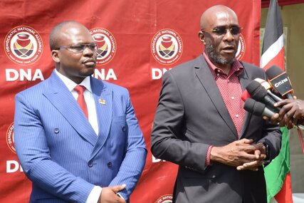 Barrack Muluka with Godfrey Kanoti