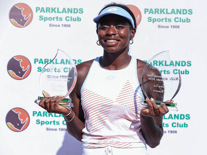 Kenya's professional tennis player Angella Okutoyi 