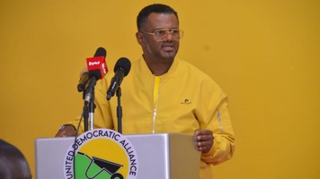 UDA Secretary-General Hassan Omar addressing the media at the party’s headquarters in Nairobi on March 31, 2026.