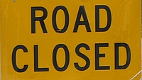 Road closed