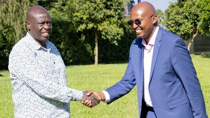 Rigathi Gachagua with Peter Mbae