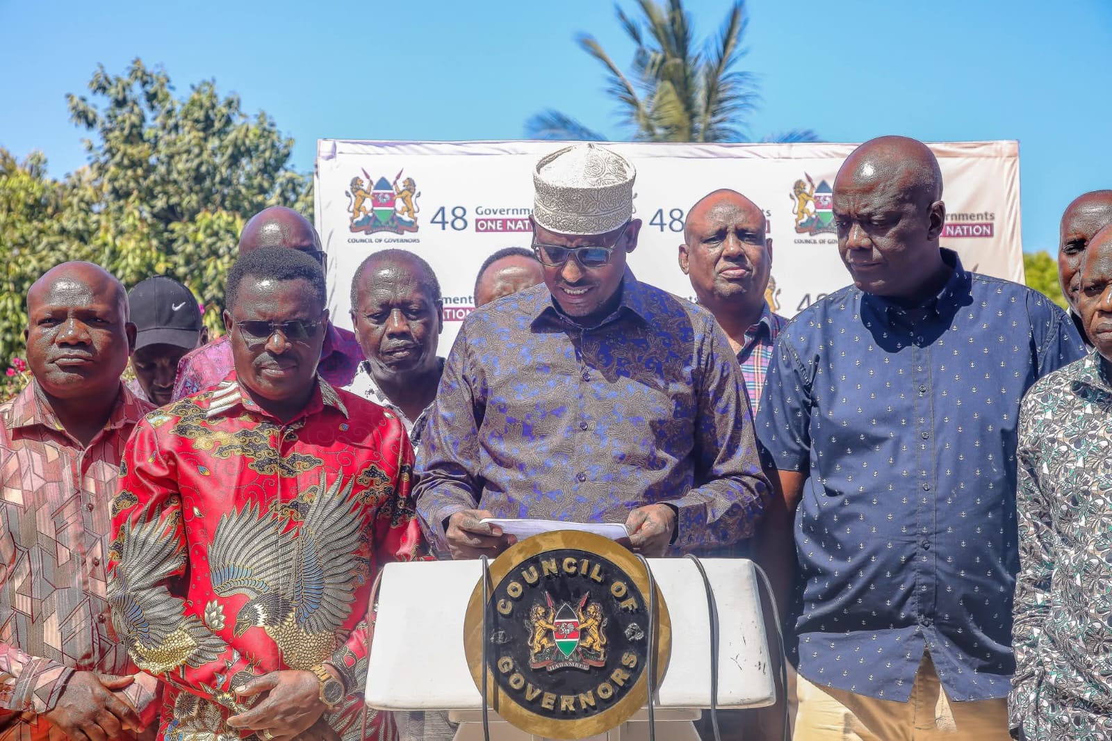 Governors during retreat in Kilifi