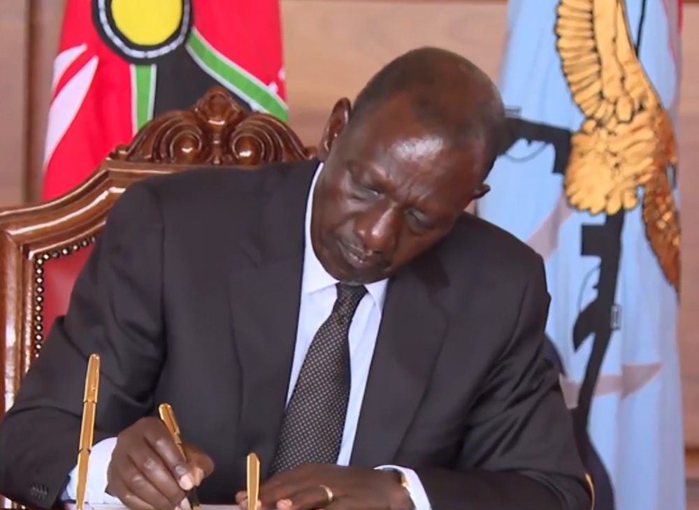 President William Samoei Ruto assents to the Supplementary Appropriations Bill, 2026, at State House, Nairobi on April 8, 2026