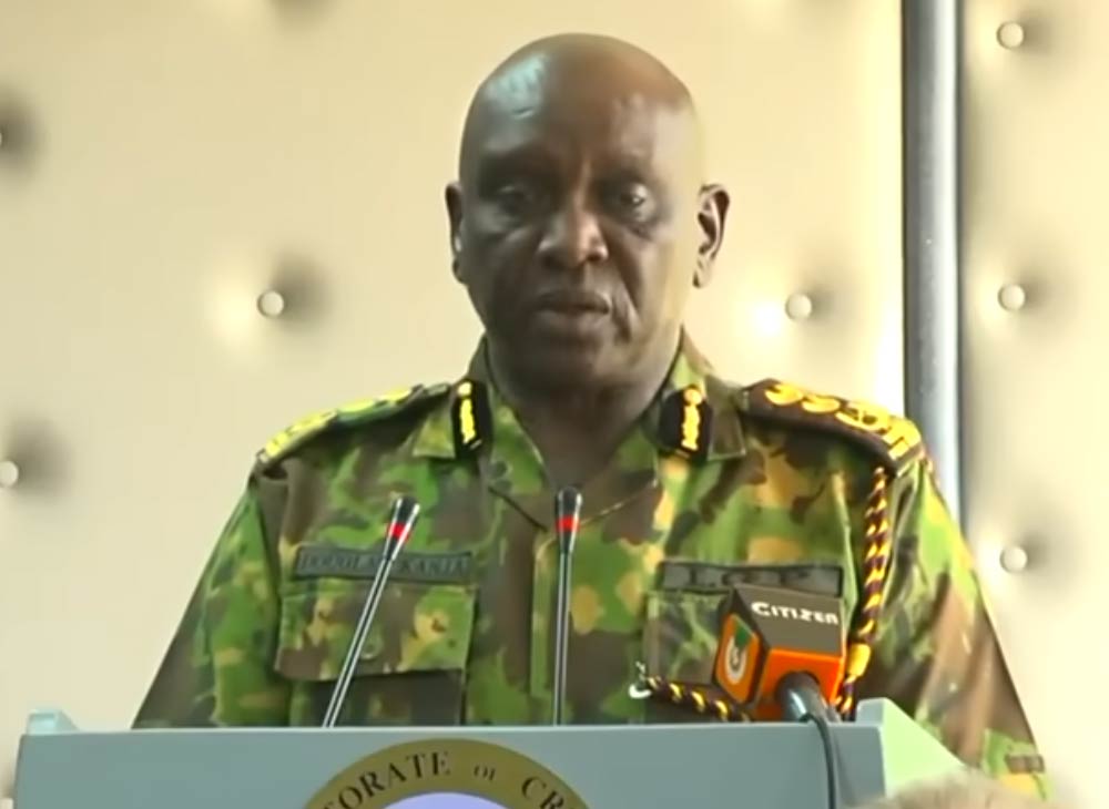 Police Inspector General (IG) Douglas Kanja
