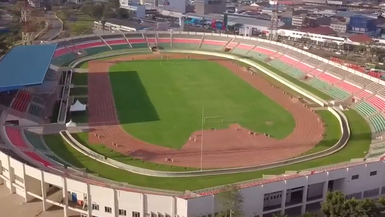 An aerial view of Nyayo National Stadium in Nairobi