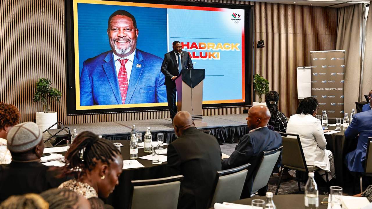 The National Olympic Committee of Kenya (NOCK) President Shadrack Maluki